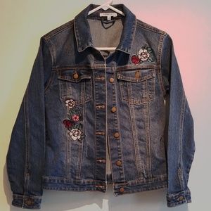 Floral NOWADAYS Denim Jacket Embroidered